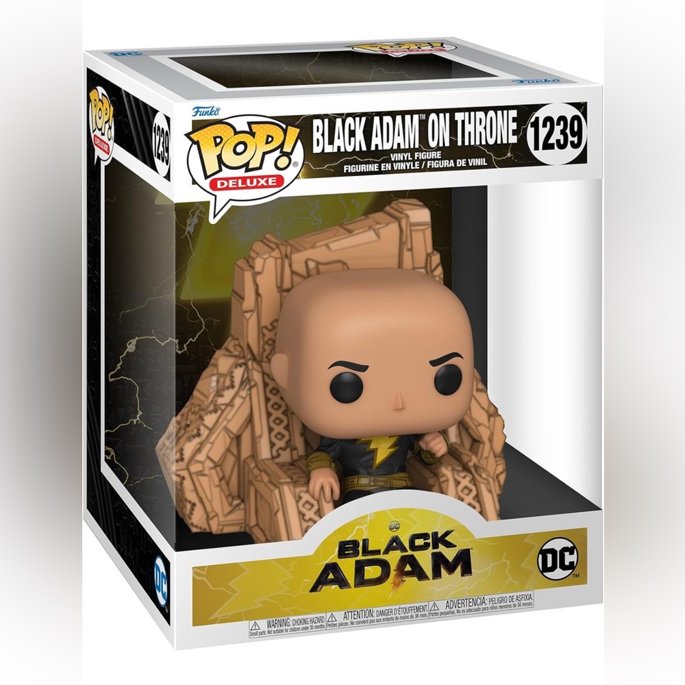 Funko‎ Pop! Deluxe Black Adam on Throne - Black and Brown